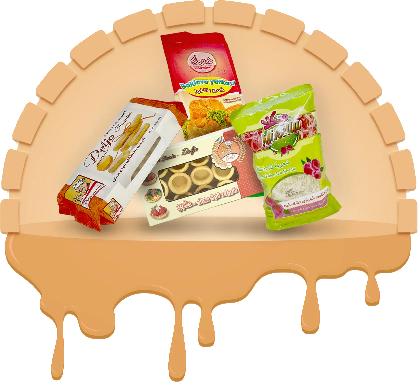 محصولات قنادی آماده